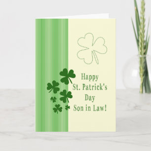 Son in Law Happy St. Patrick's Day Card