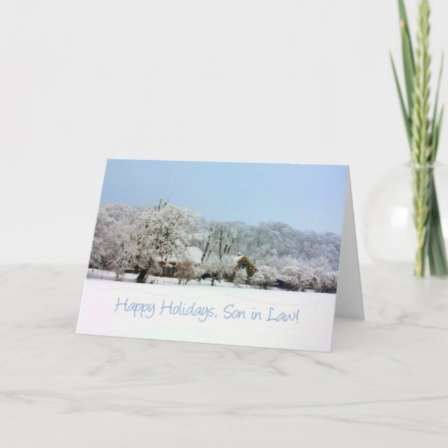 son in law Merry Christmas card (Front)