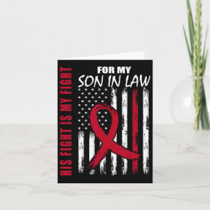 Son In Law Multiple Myeloma Awareness American Fla Card