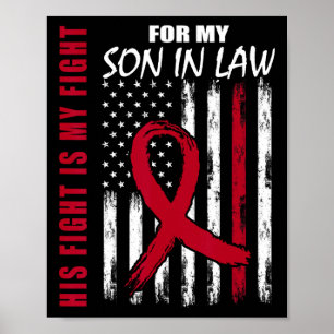 Son In Law Multiple Myeloma Awareness American Fla Poster