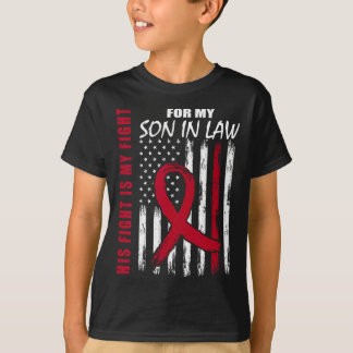 Son In Law Multiple Myeloma Awareness American Fla T-Shirt