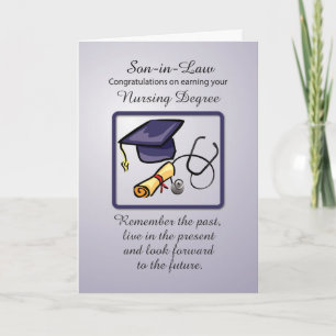 Son-in-law Nursing Degree Graduation Card