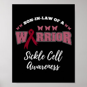 Son In Law Of A Warrior Sickle Cell Awareness Poster