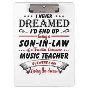 Son In Law Of Awesome Music Teacher Clipboard