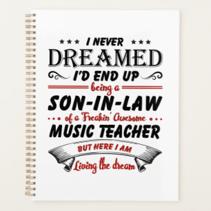 Son In Law Of Awesome Music Teacher Planner