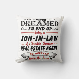Son In Law Of Awesome Real Estate Agent Cushion