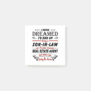 Son In Law Of Awesome Real Estate Agent Post-it Notes