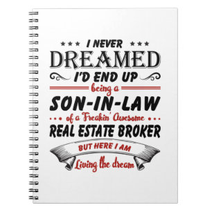 Son In Law Of Awesome Real Estate Broker Notebook