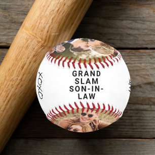 Son-in-Law Personalised Photos Baseball