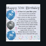 Son in Law Poem  - 30th Birthday Notepad<br><div class="desc">A great gift for a son in law on his 30th birthday</div>