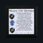 Son in Law poem -  50th Birthday design Gift Box<br><div class="desc">A great gift for a son in law on his 50th birthday</div>
