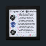 Son in Law poem -  50th Birthday design Gift Box<br><div class="desc">A great gift for a son in law on his 50th birthday</div>