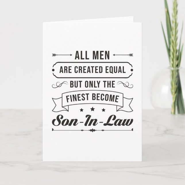Son In Law Son Best Awesome Lawsuit Gift Card (Front)