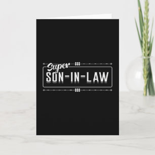 Son In Law Son Best Lawsuit Awesome Gift Idea Card