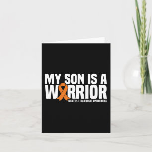 Son Is A Warrior Ms Multiple Sclerosis Awareness Card