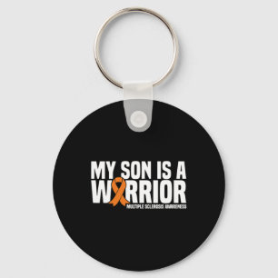 Son Is A Warrior Ms Multiple Sclerosis Awareness Key Ring