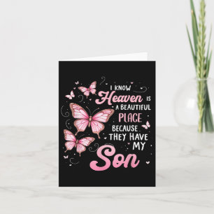 Son Is My Guardian Angel In Heaven Memorial Day Me Card