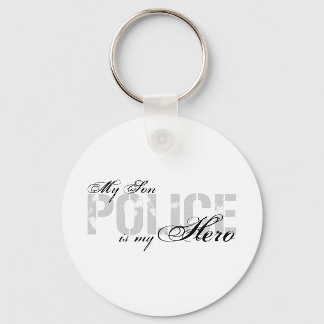 Son Is My Hero - POLICE Key Ring (Front)