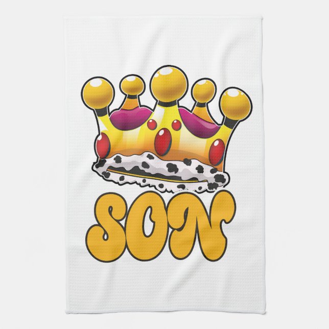 Son Kings crown Tea Towel (Vertical)