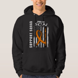 Son Leukemia Awareness American Flag Mom Dad Paren Hoodie