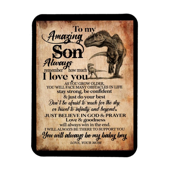 Son Lovers | To My Amazing Son Remember I Love You Magnet (Vertical)