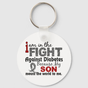 Son Means World To Me Diabetes Key Ring