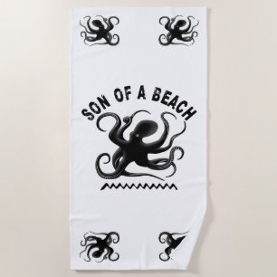 Son of a beach - Pun design for sea life lover Towel