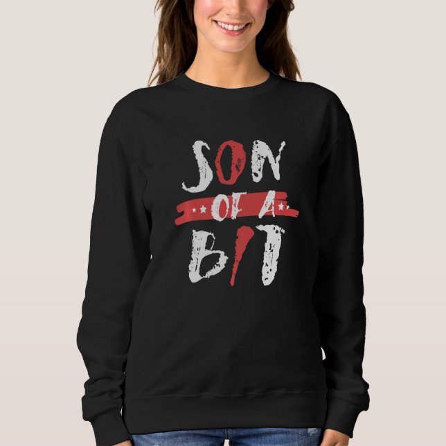 Son Of A Bit Computer Programmer Tech Savy IT Bina Sweatshirt (Front)