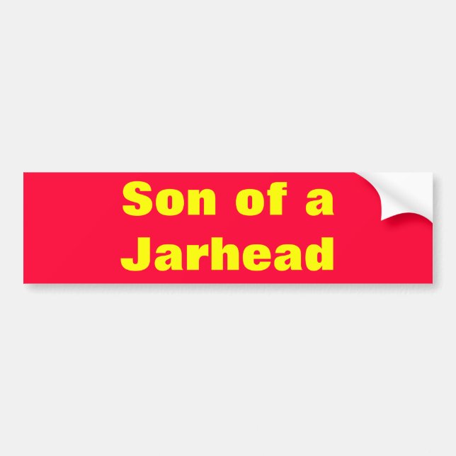 Son of a Marine Bumper Sticker (Front)