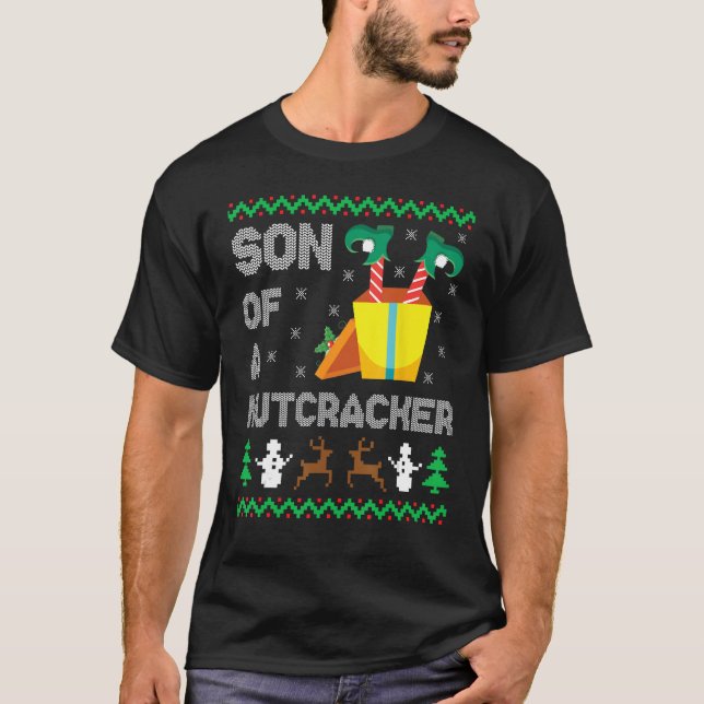 Son of a Nutcracker Funny Ugly Christmas Sweater N (Front)