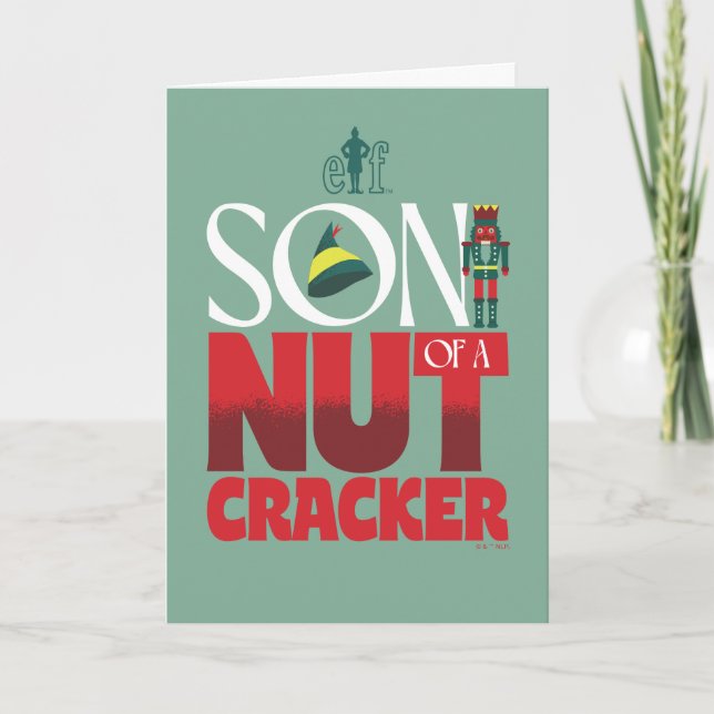 Son of a Nutcracker Graphic Holiday Card (Front)