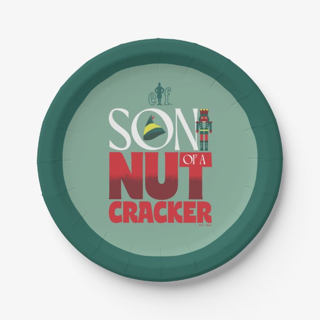 Son of a Nutcracker Graphic Paper Plate (Front)