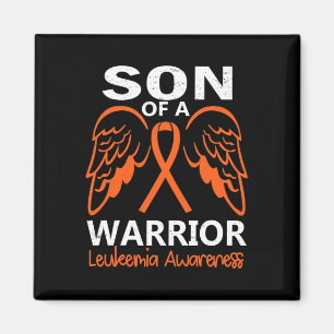 Son Of A Warrior Leukaemia Awareness Angel Wings Magnet