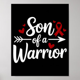 Son of a warrior multiple myeloma cancer awareness poster