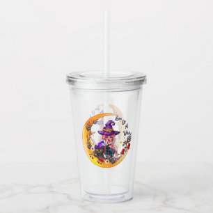 Son of a Witch – Crescent Moon Design Acrylic Tumbler