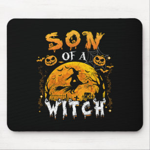 Son Of A Witch Fun Family Matching Halloween Pumpk Mouse Pad