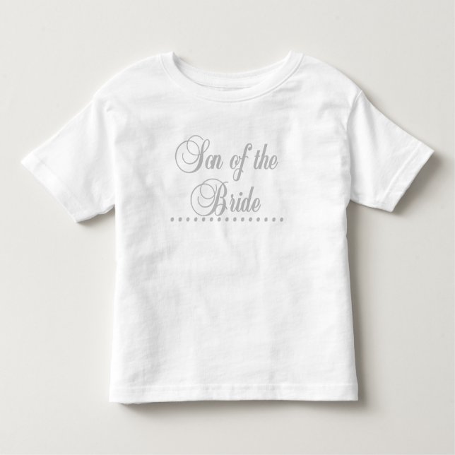 Son of Bride Grey Elegance Toddler T-Shirt (Front)
