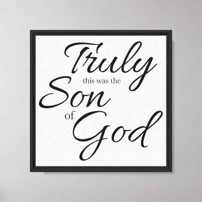 Son of God Canvas Print (Front)
