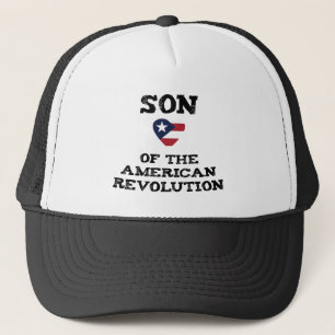 Son of the American Revolution USA Star Eagle Dad Trucker Hat