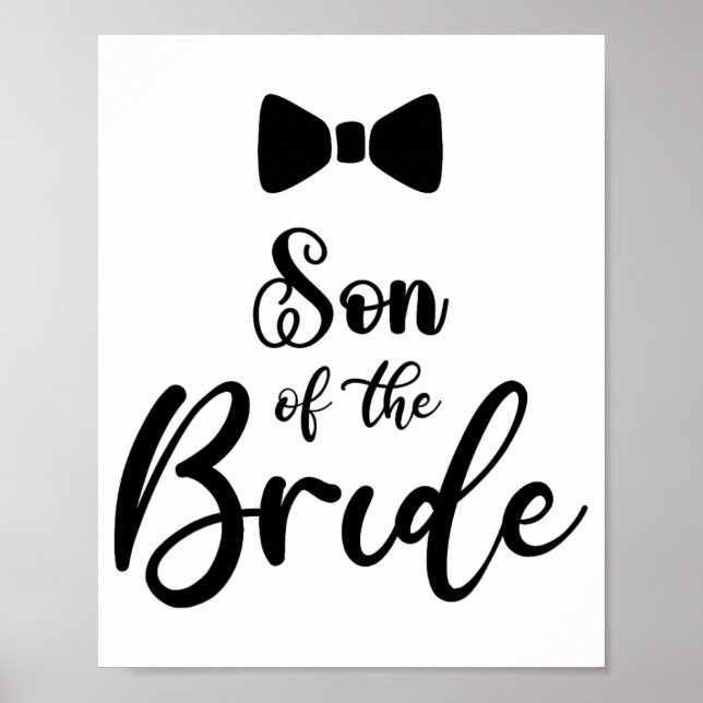 Son Of The Bride Wedding Party Family Son Of The G Poster (Front)