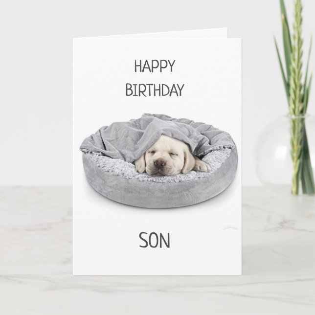 SON ON BIRTHDAY! CARD (Front)