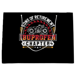 Son Or Arthritis Old Riders Funny Art Gift Large Gift Bag