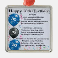 Son Poem - 30th Birthday Design