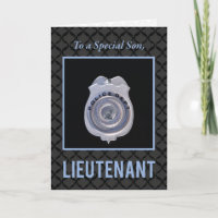 Son Promotion to Lieutenant in Police Department