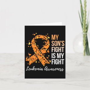 Son’s Fight Is My Fight Leukaemia Awareness  Card