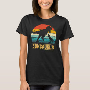 Son Saurus Rex Dinosaur Sonsaurus Matching Family T-Shirt