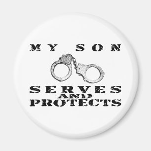 Son Serves Protects - Cuffs Magnet
