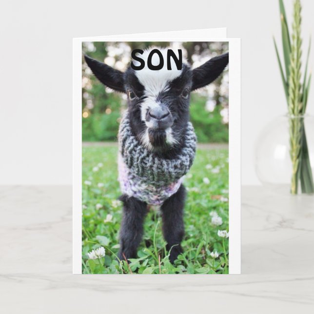 *SON* STOPPING BY ON BIRTHDAY TO SAY HAPPY CARD (Front)