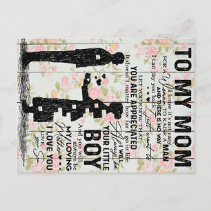 Son To Mum Gift For Mum, Mum Birthday Gift Idea Postcard