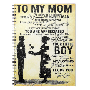 Son To Mum Gift Special Gift For Family Notebook